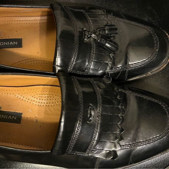 Bostonian Classic First Flex Wingtip Tassel Loafers Black Mens Size 9.5 - Picture 11 of 15